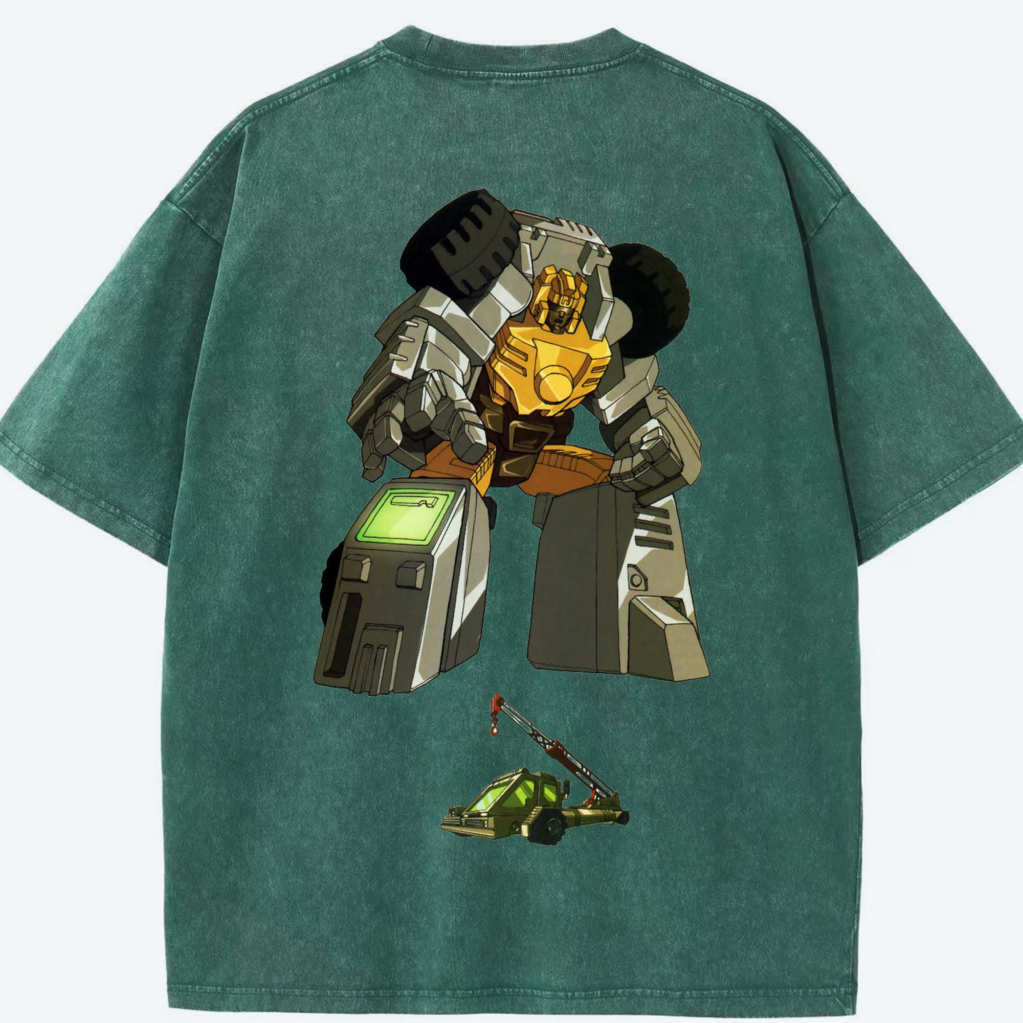 （画像用）  綿100% ヴィンテージ風 半袖Tシャツ（背面プリント）